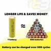 Exell Battery AA 1.2V 800mAh NiCd Rechargeable Flat Top Assembly Cell Battery EBC-307-0